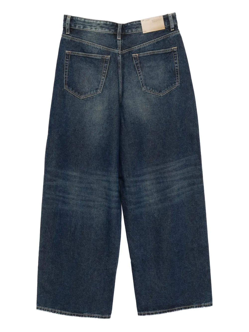 JNBY Jeans met wijde pijpen en opgerolde pijpen - Blauw
