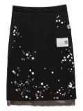 Maison MIHARA YASUHIRO layered skirt - Black