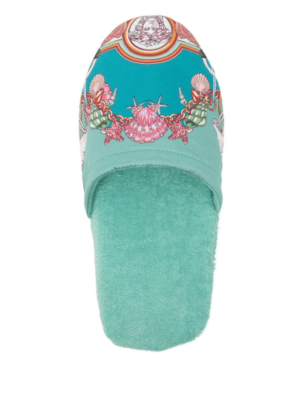 Versace Home Coral Theatre slippers Green