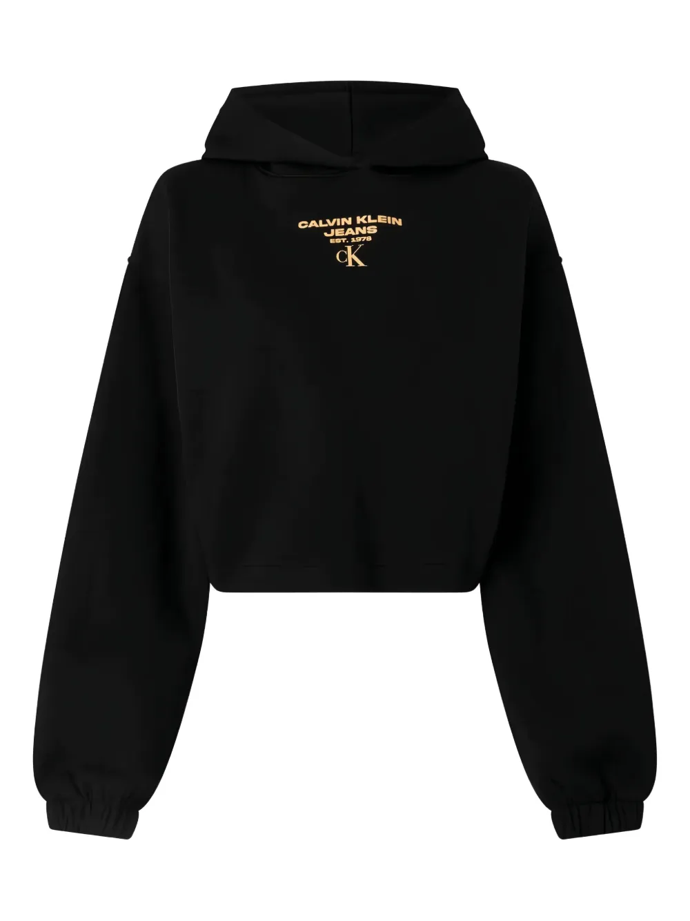 Calvin Klein logo-print hoodie | Black | Image 1