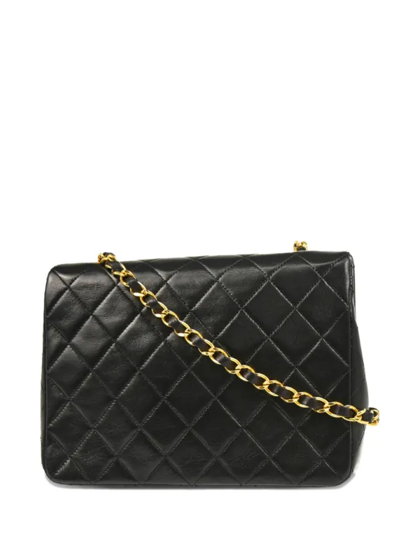 CHANEL Pre-Owned 1990 Classic Flap Shoulder Bag Black