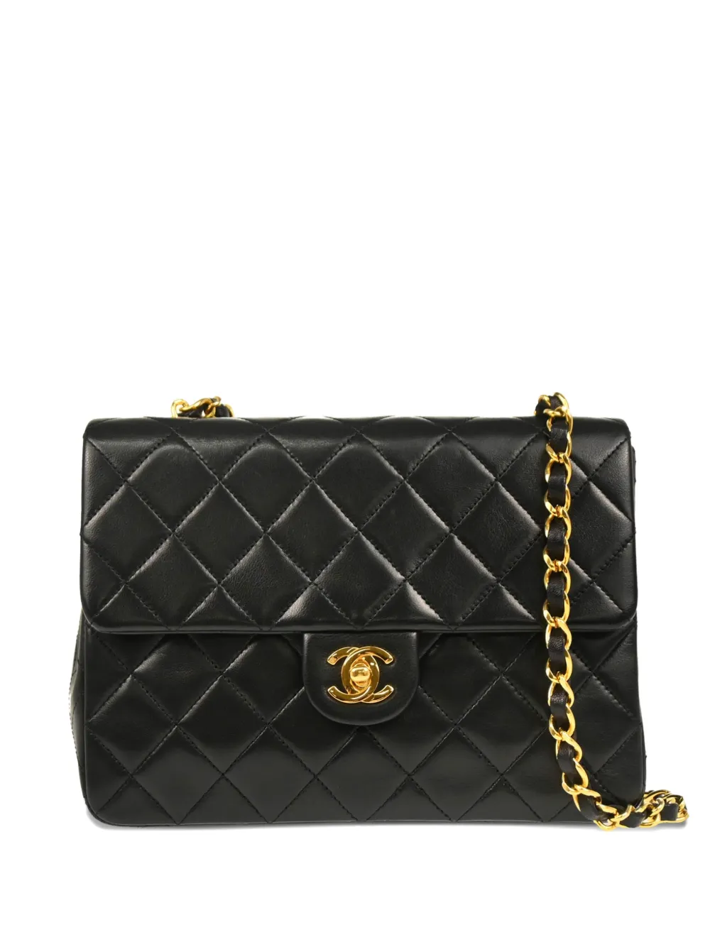 CHANEL Pre-Owned 1990s クラシック フラップ ショルダーバッグ - ブラック CHANEL Pre-Owned 1990s クラシック フラップ ショルダーバッグ - ブラック