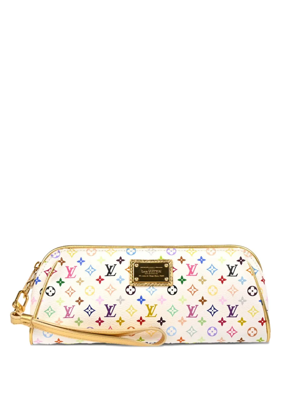 Pre-owned Louis Vuitton 2008 Kate Clutch Bag In White