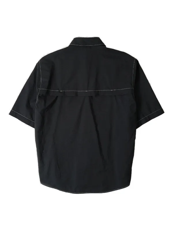 LEMAIRE コントラストステッチ シャツ | ブラック | FARFETCH JP