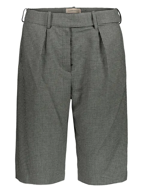 Alexandre Vauthier houndstooth belted shorts