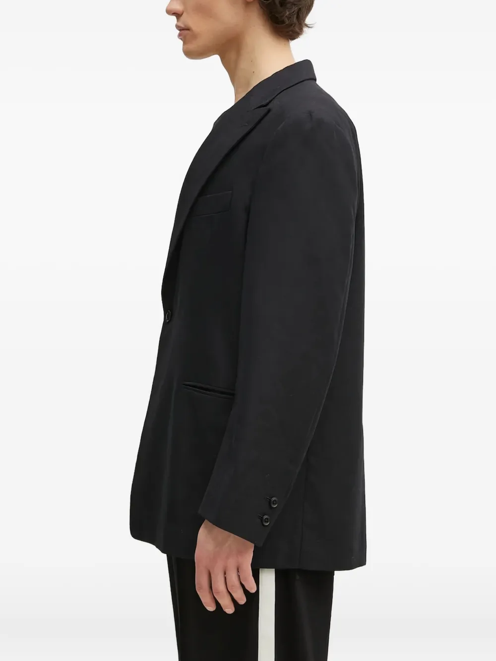 Needles Single-button Long-sleeves Blazer In Black