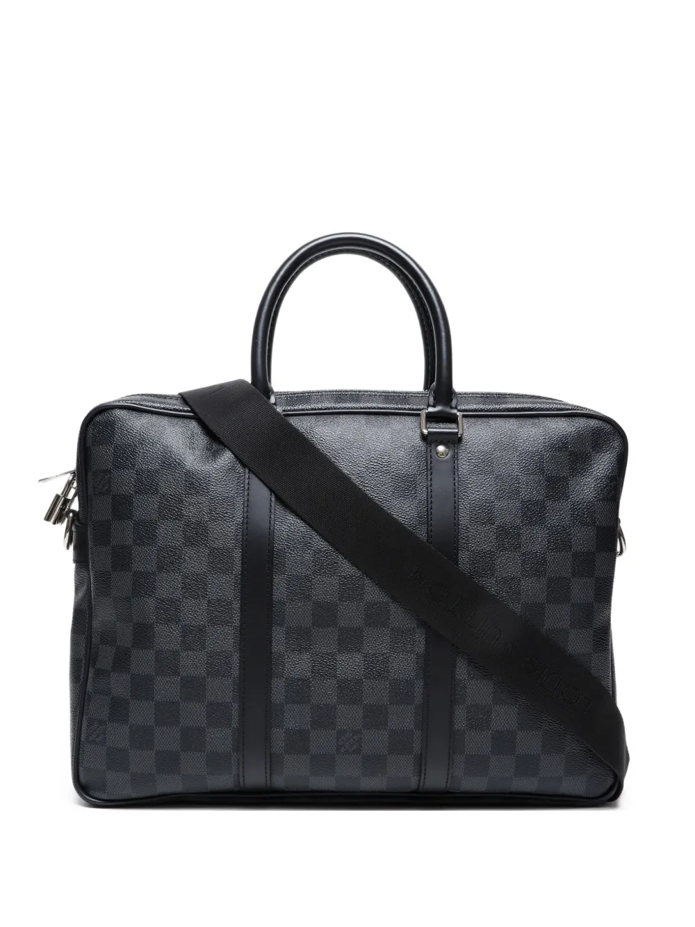 Louis Vuitton Pre-Owned 2020-2024 ポルト ドキュマン ジュール ビジネスバッグ - ブラック Louis Vuitton Pre-Owned 2020-2024 ポルト ドキュマン ジュール ビジネスバッグ - ブラック