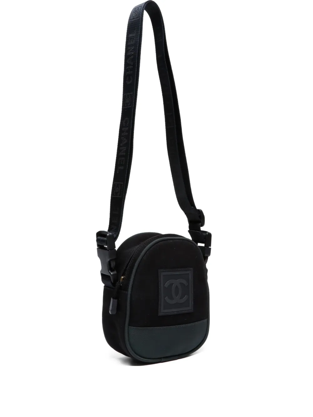 CHANEL Pre-Owned 2003-2004 ココマーク スポーツライン ショルダーバッグ - ブラック CHANEL Pre-Owned 2003-2004 ココマーク スポーツライン ショルダーバッグ - ブラック