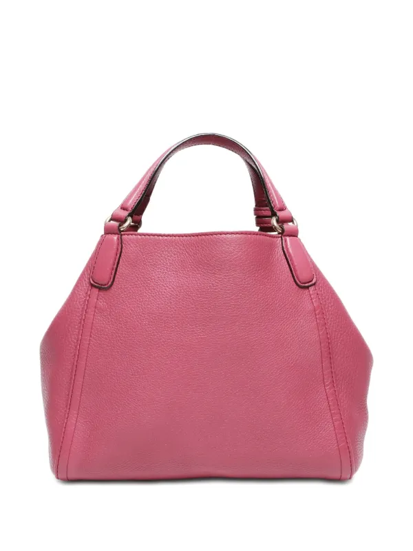 ✨美品✨GUCCI ソーホー 2way ショルダーバッグ レザー ピンク ロゴ グッチ ソーホー ショルダーバッグ｜ピンク｜中古ブランド品