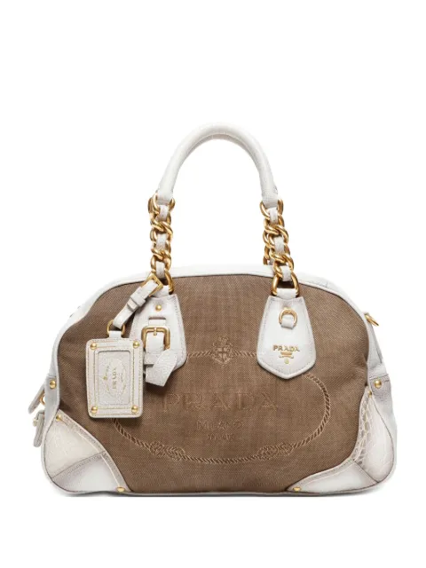 Prada Pre-Owned sac cabas à logo en jacquard (années 2000-2010)