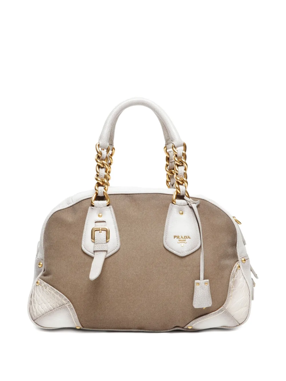 Prada Pre-Owned 2000-2010s logo-jacquard tote bag | Image 2