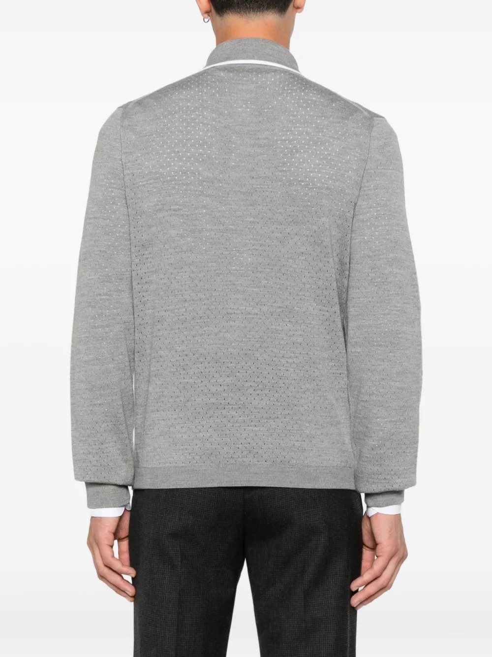 Gucci Geperforeerd poloshirt Grijs