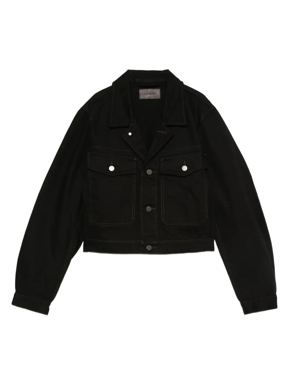 LEMAIRE button-fastening flap-pocket jacket Zwart