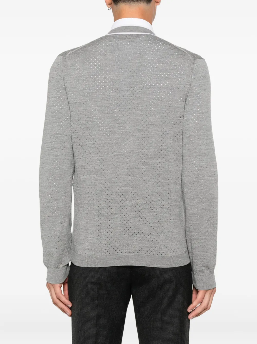 Gucci Vest met geborduurd logo Grijs