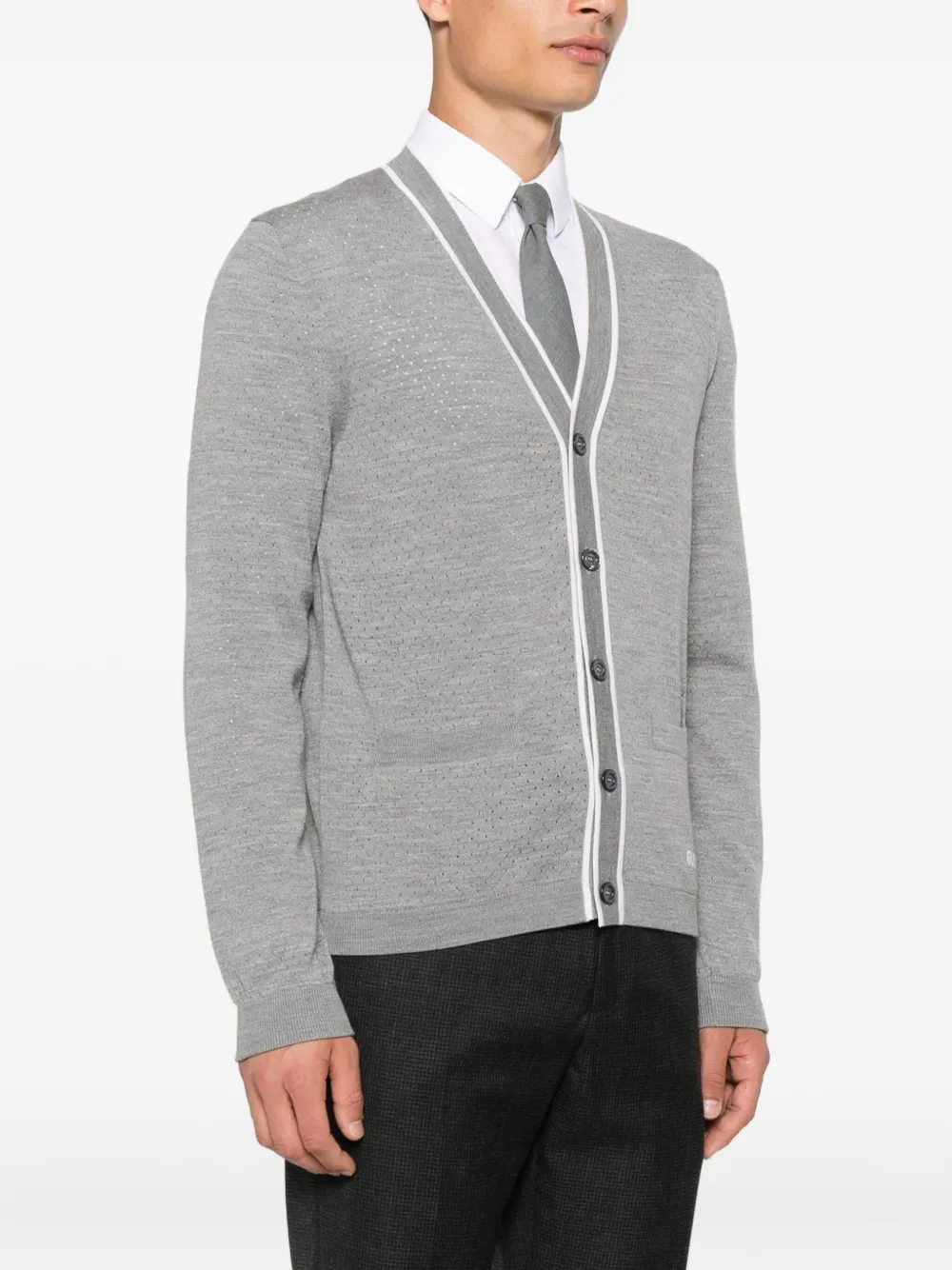 Gucci Vest met geborduurd logo Grijs