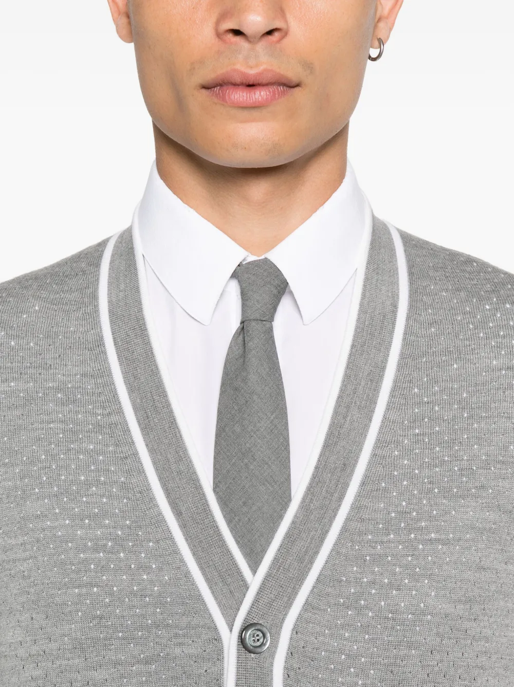 Gucci Vest met geborduurd logo Grijs