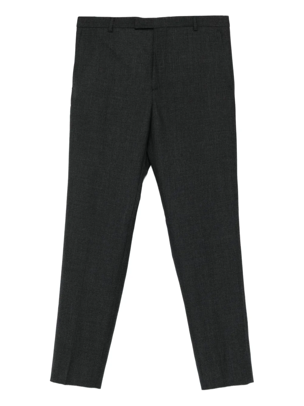 Gucci checked wool trousers Zwart