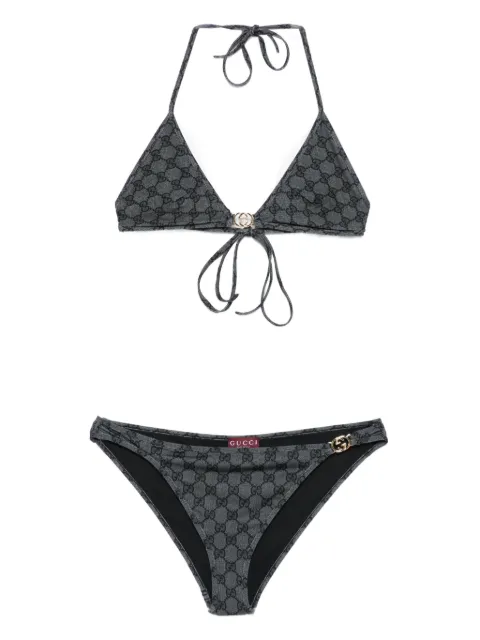 Gucci Bikini aus GG Supreme Canvas