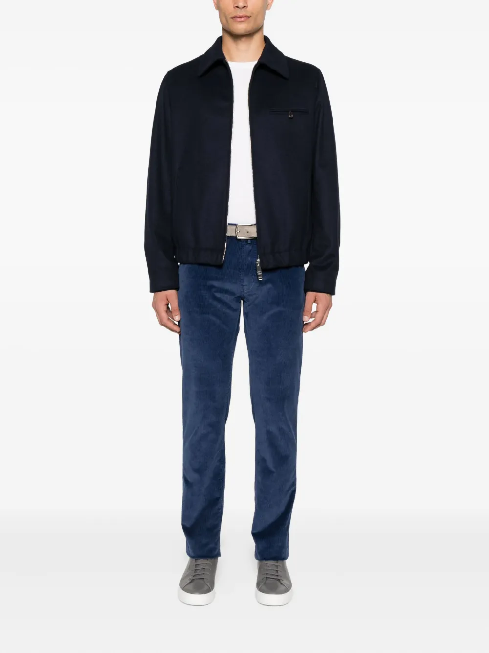 Jacob Cohën Bard ribfluwelen broek Blauw