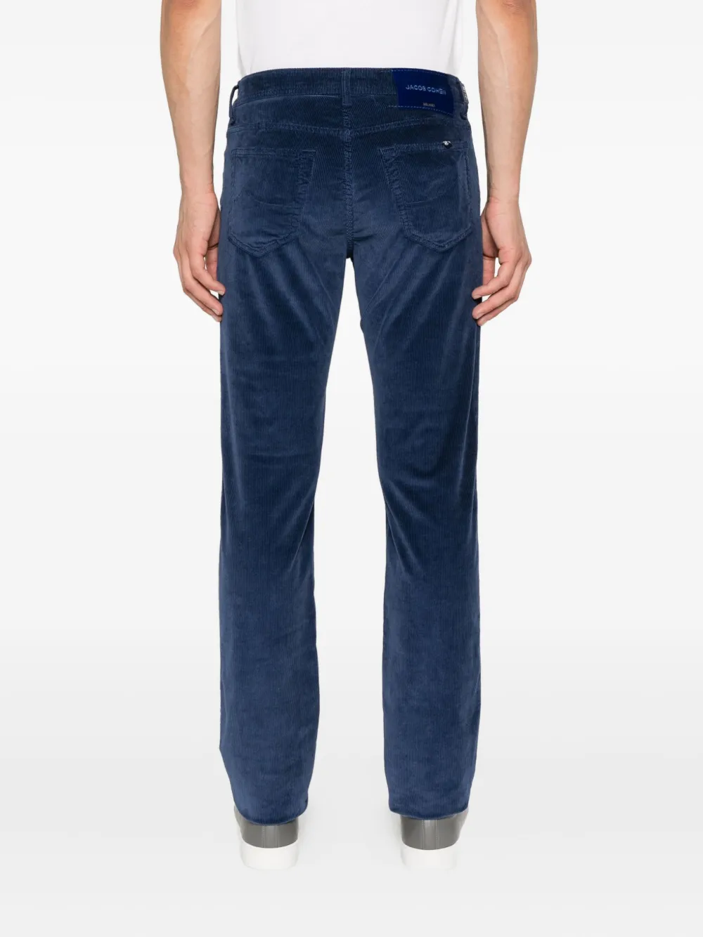 Jacob Cohën Bard ribfluwelen broek Blauw