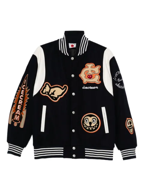 ICECREAM varsity-style jacket