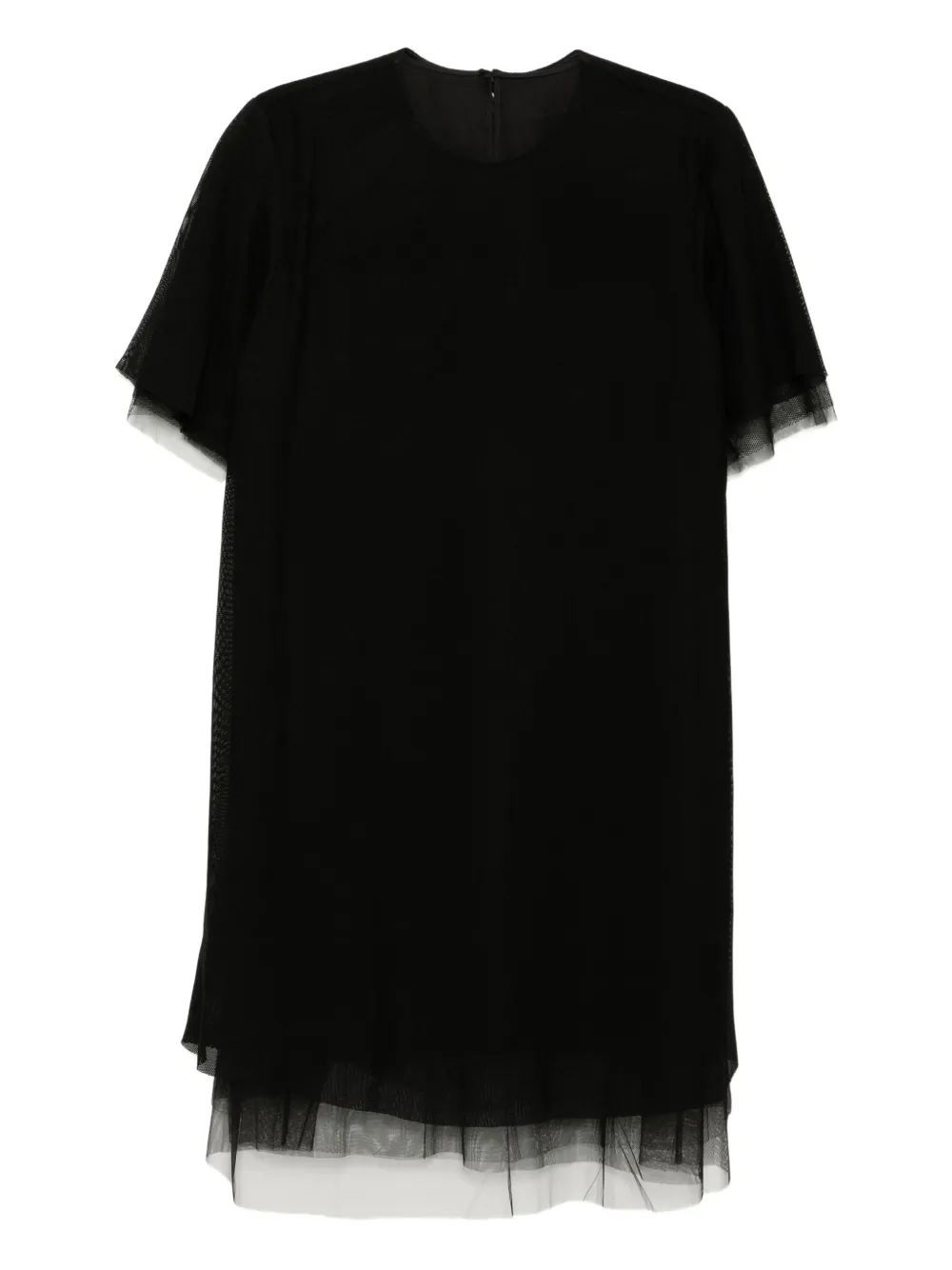 a-mesh short-sleeved dress