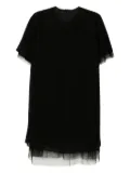 JNBY a-mesh short-sleeved dress - Black