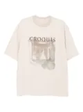 CROQUIS graphic-print T-shirt - Neutrals
