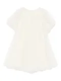 jnby by JNBY a-line mesh short-sleeved dress - White