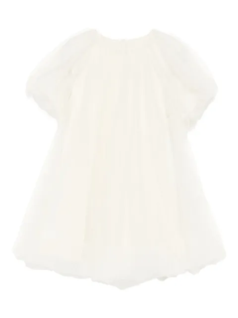 jnby by JNBY a-line mesh short-sleeved dress