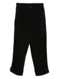 CROQUIS straight-leg rolled-edge jeans - Black