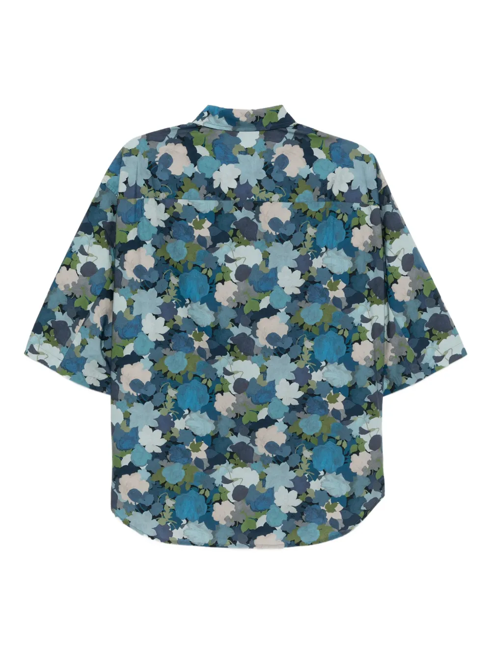 CROQUIS Overhemd met bloemenprint - Blauw