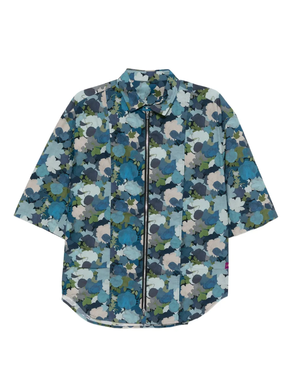 floral-print shirt