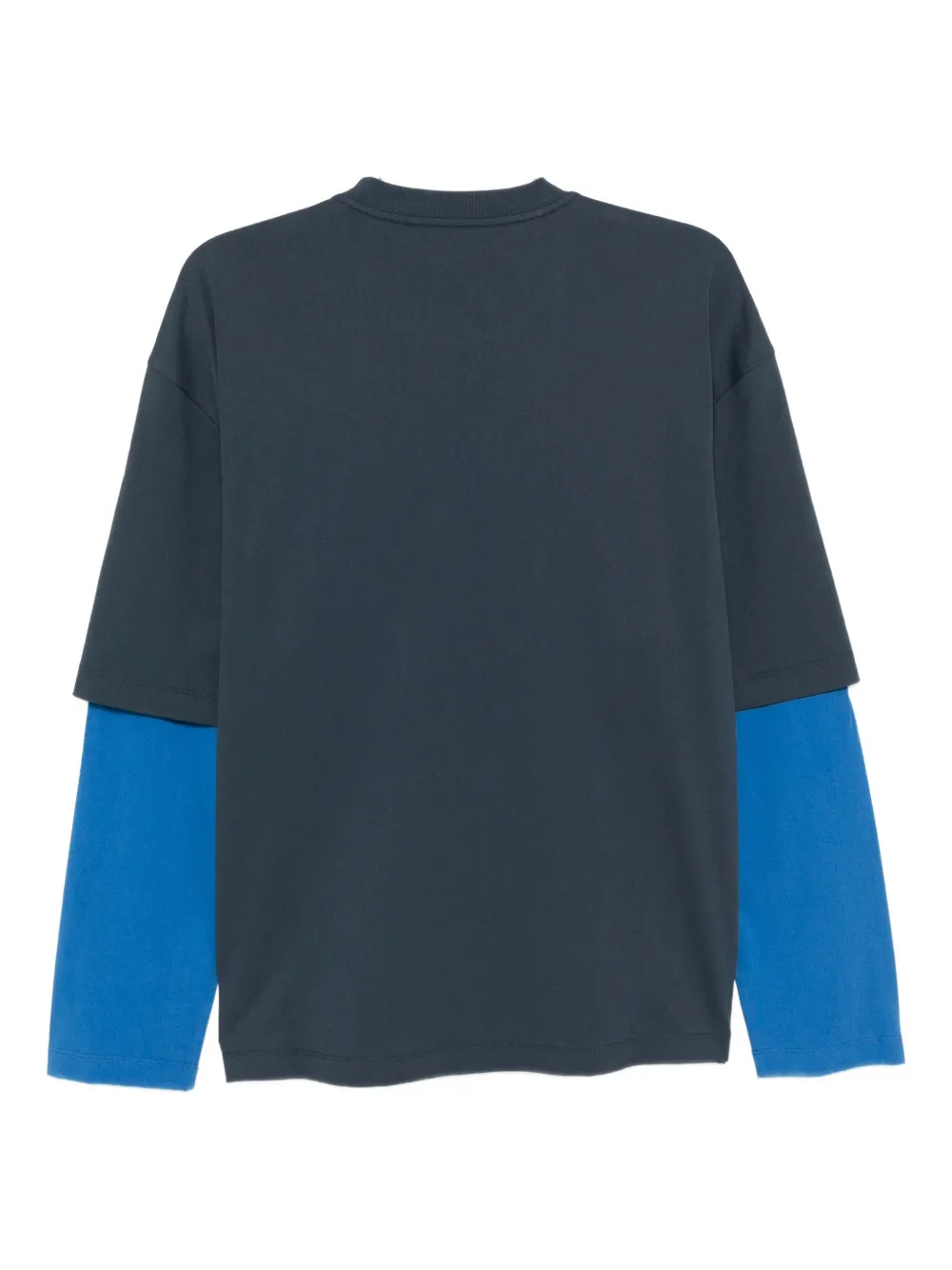 CROQUIS Ruimvallend T-shirt met lange mouwen - Blauw