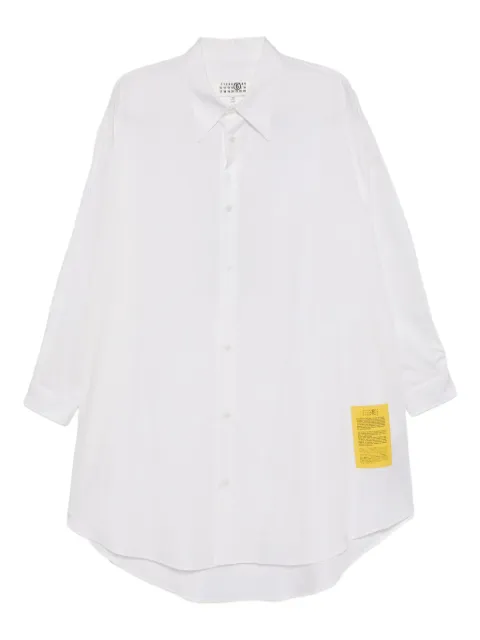 MM6 Maison Margiela logo patch shirt dress