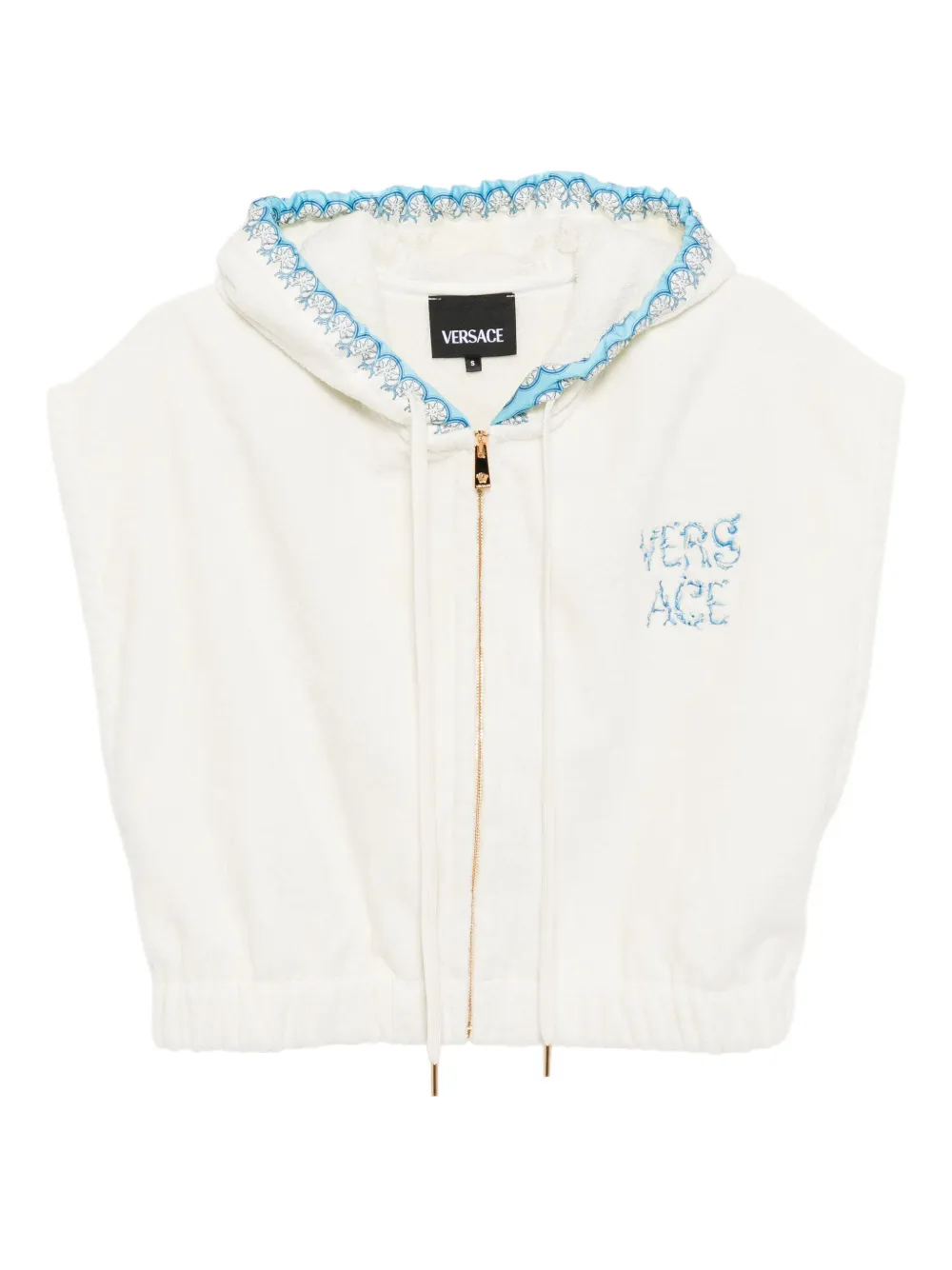 Barocco sleeveless hoodie