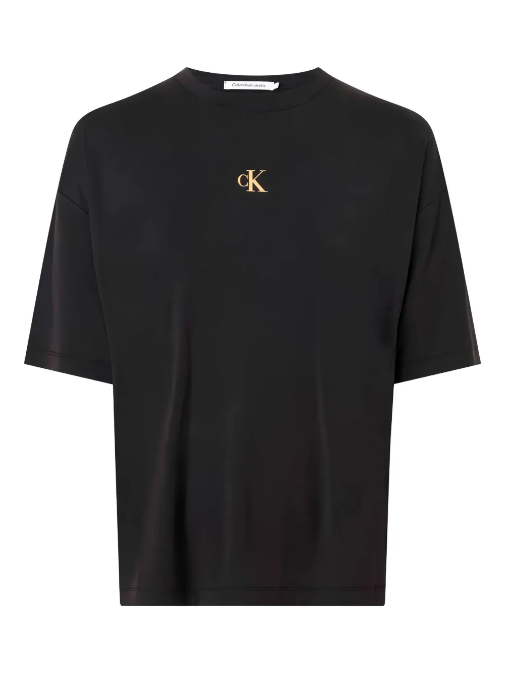 Calvin Klein Logo-print T-shirt In Black