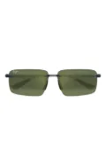 Maui Jim Laulima rimless square-frame sunglasses - Green