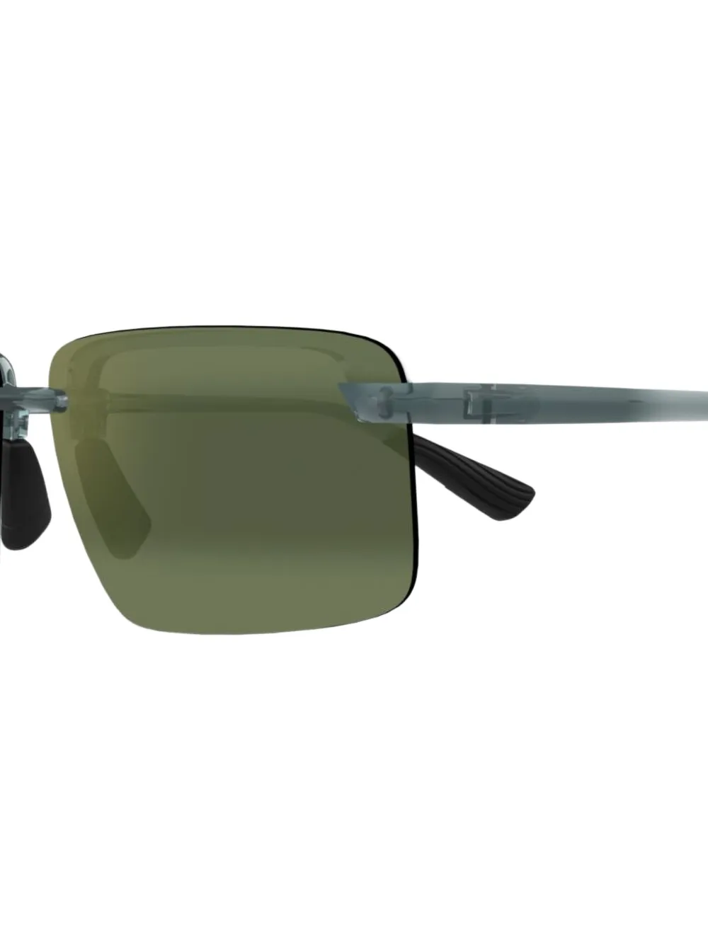 Maui Jim Laulima rimless square-frame sunglasses Groen