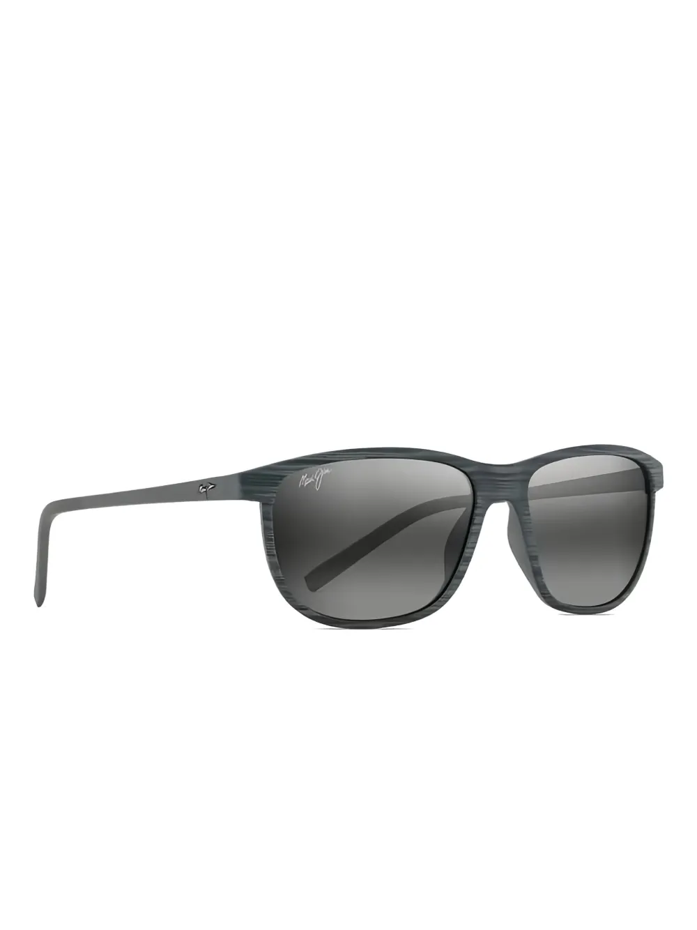 Maui Jim Lelekawa zonnebril met rechthoekig montuur en streep - Grijs