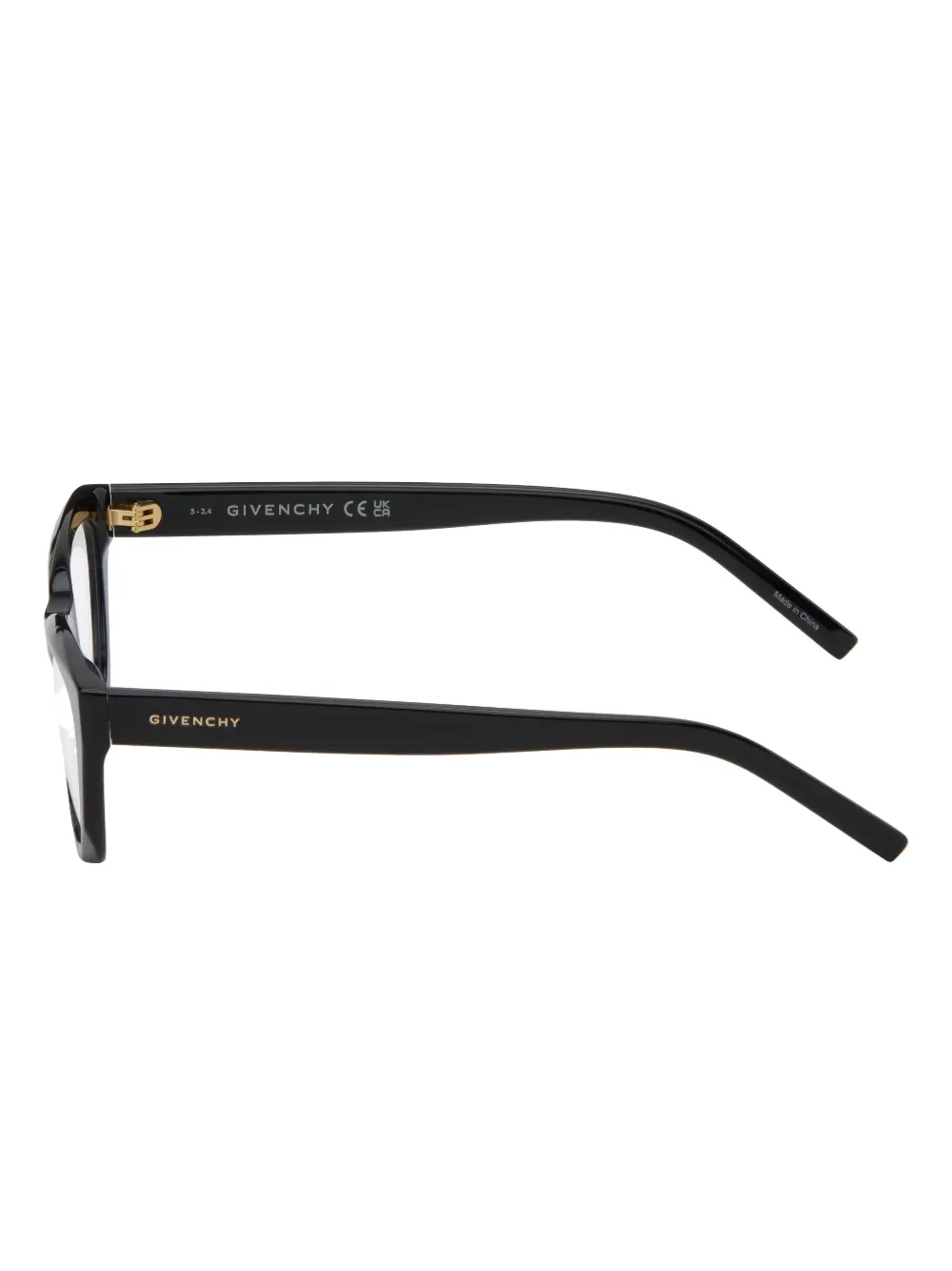 Givenchy Eyewear Bril met rechthoekig montuur Zwart