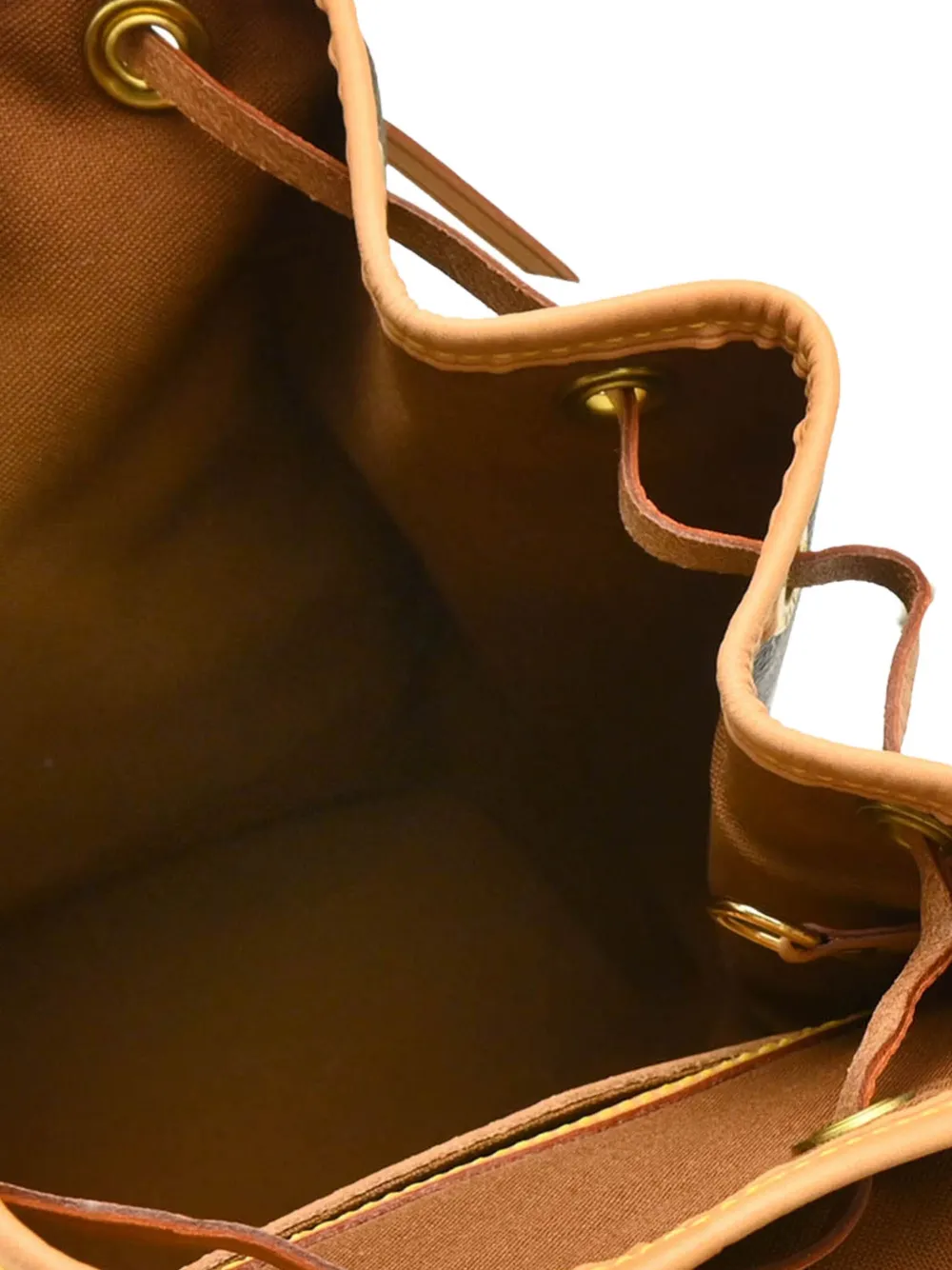 Pre-owned Louis Vuitton 2002 Montsouris Mm Backpack In Brown