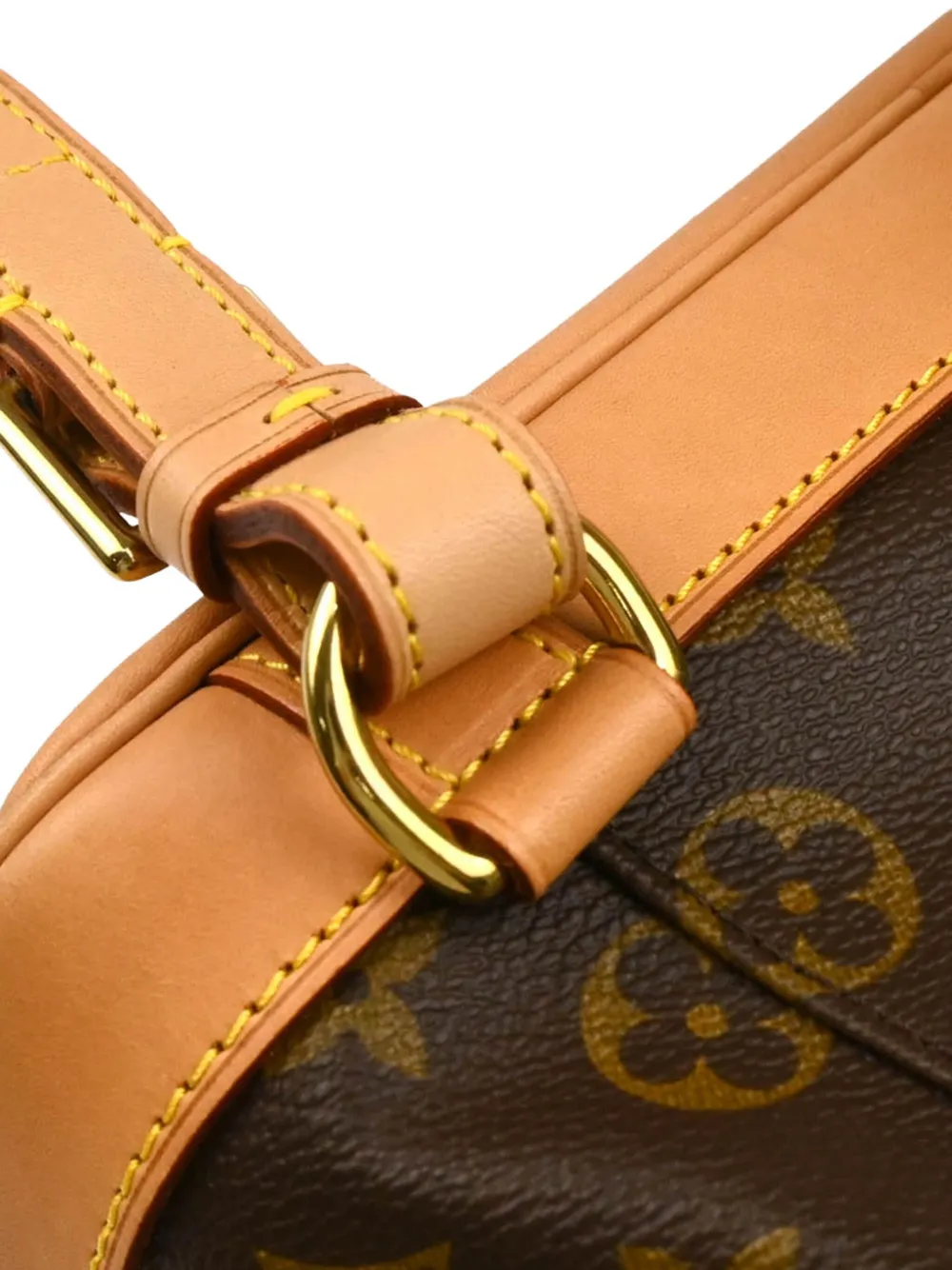 Pre-owned Louis Vuitton 2002 Montsouris Mm Backpack In Brown