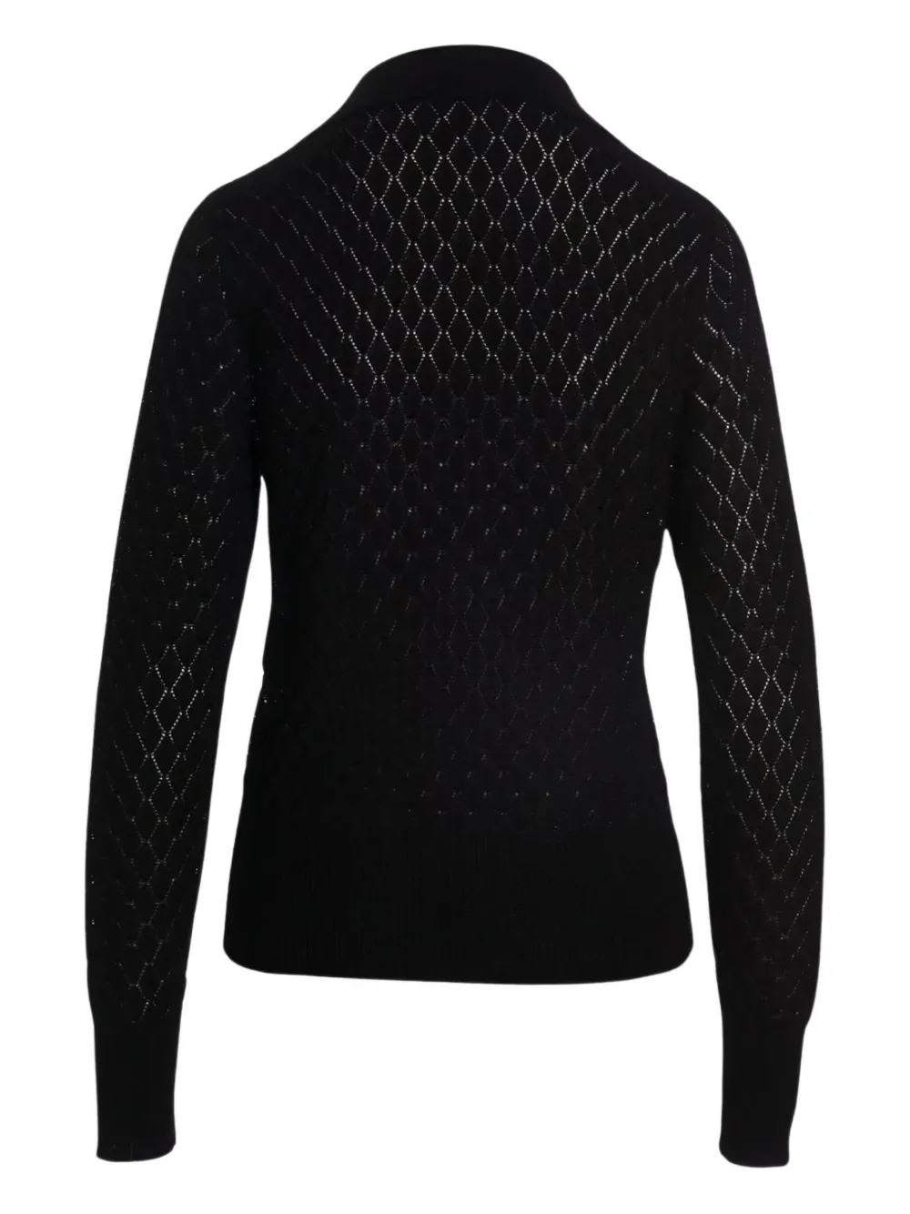 SAPIO diamond-pointelle sweater | Knitted Sweaters | Image 2