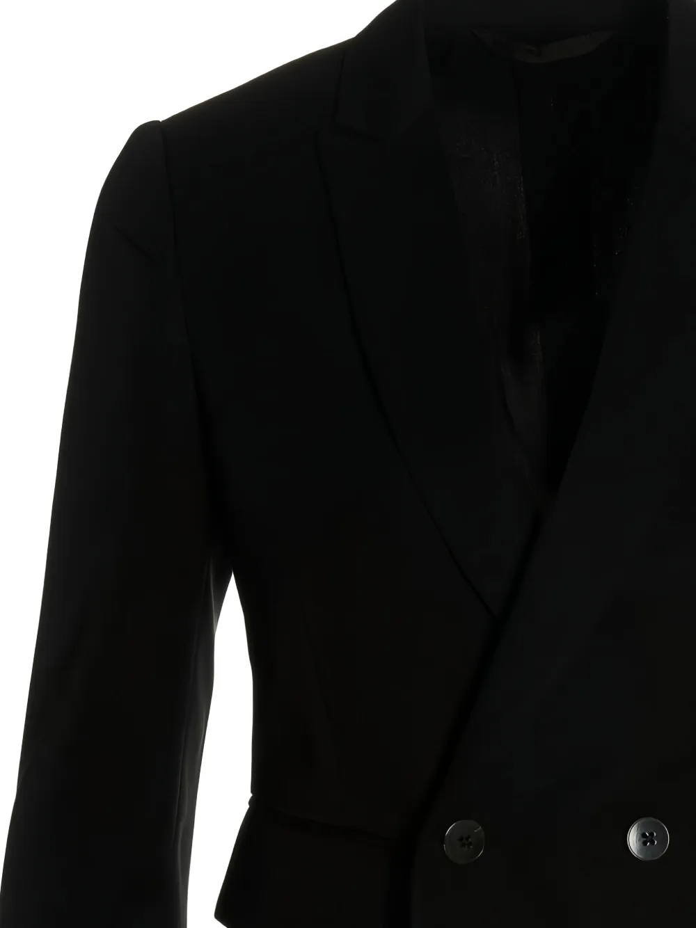 Sapio Double-breasted Blazer In Black