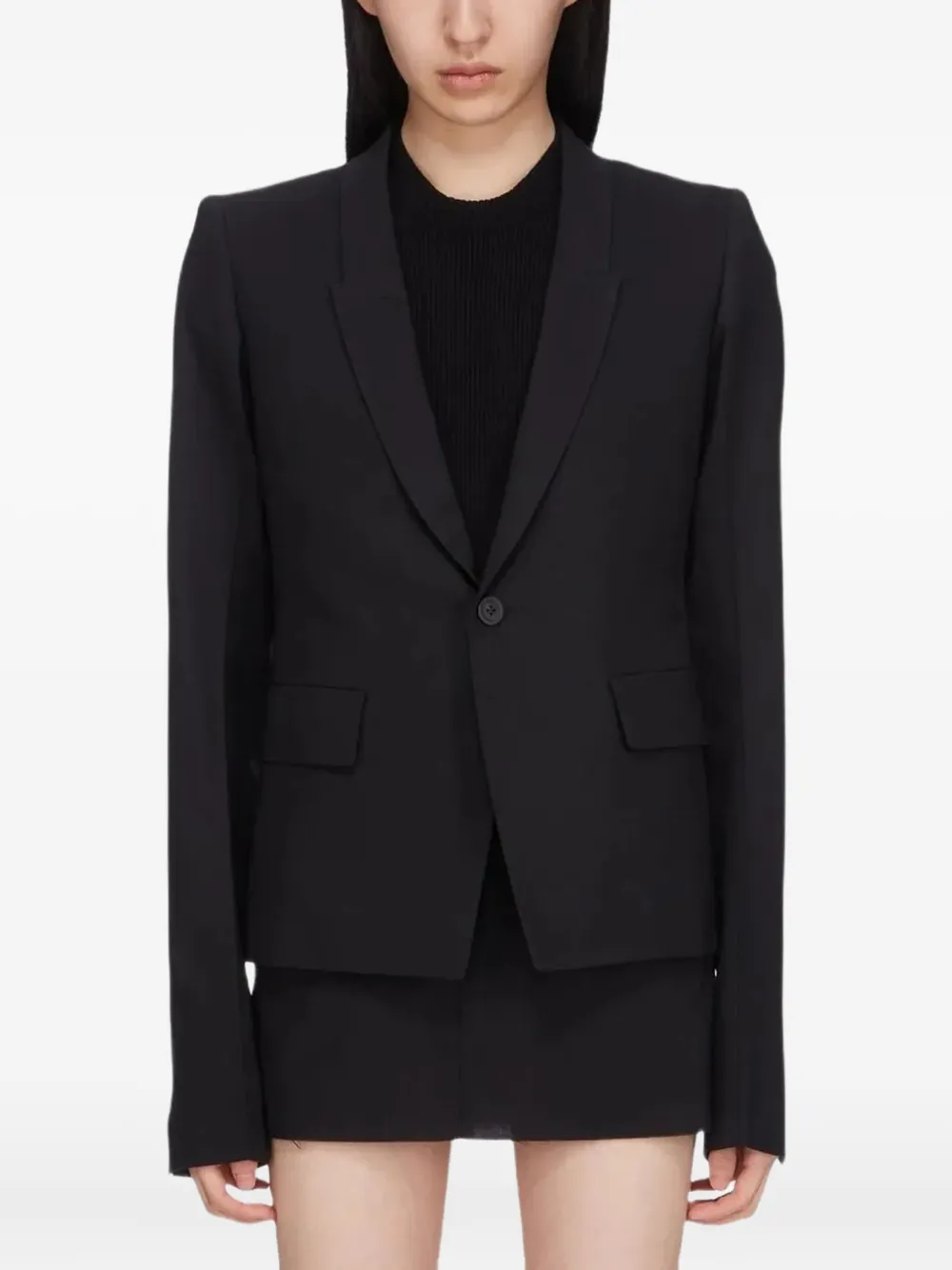 Rick Owens single-button blazer | Black | Image 1
