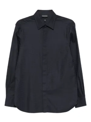 Emporio Armani ロングスリーブ シャツ | ブラック | FARFETCH JP