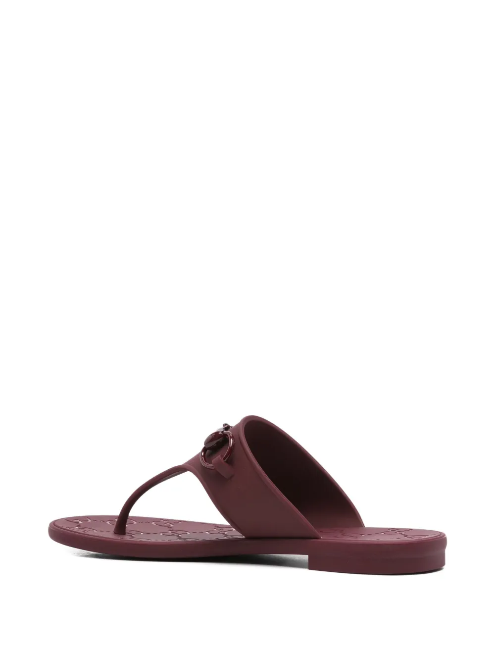 Gucci horsebit thong sandals Red