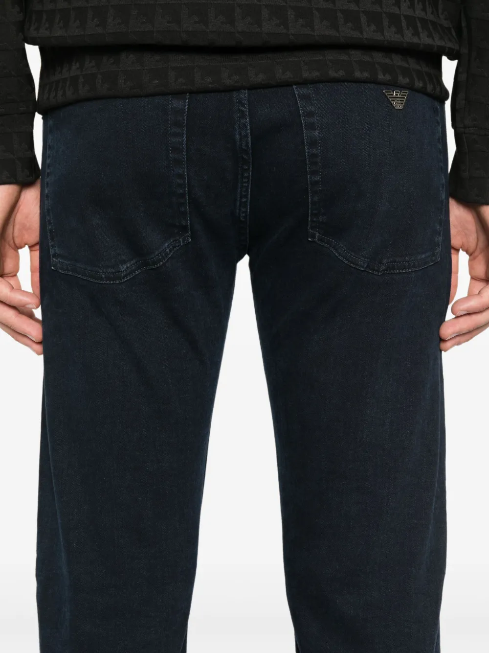 Emporio Armani Jeans met logopatroon Blauw