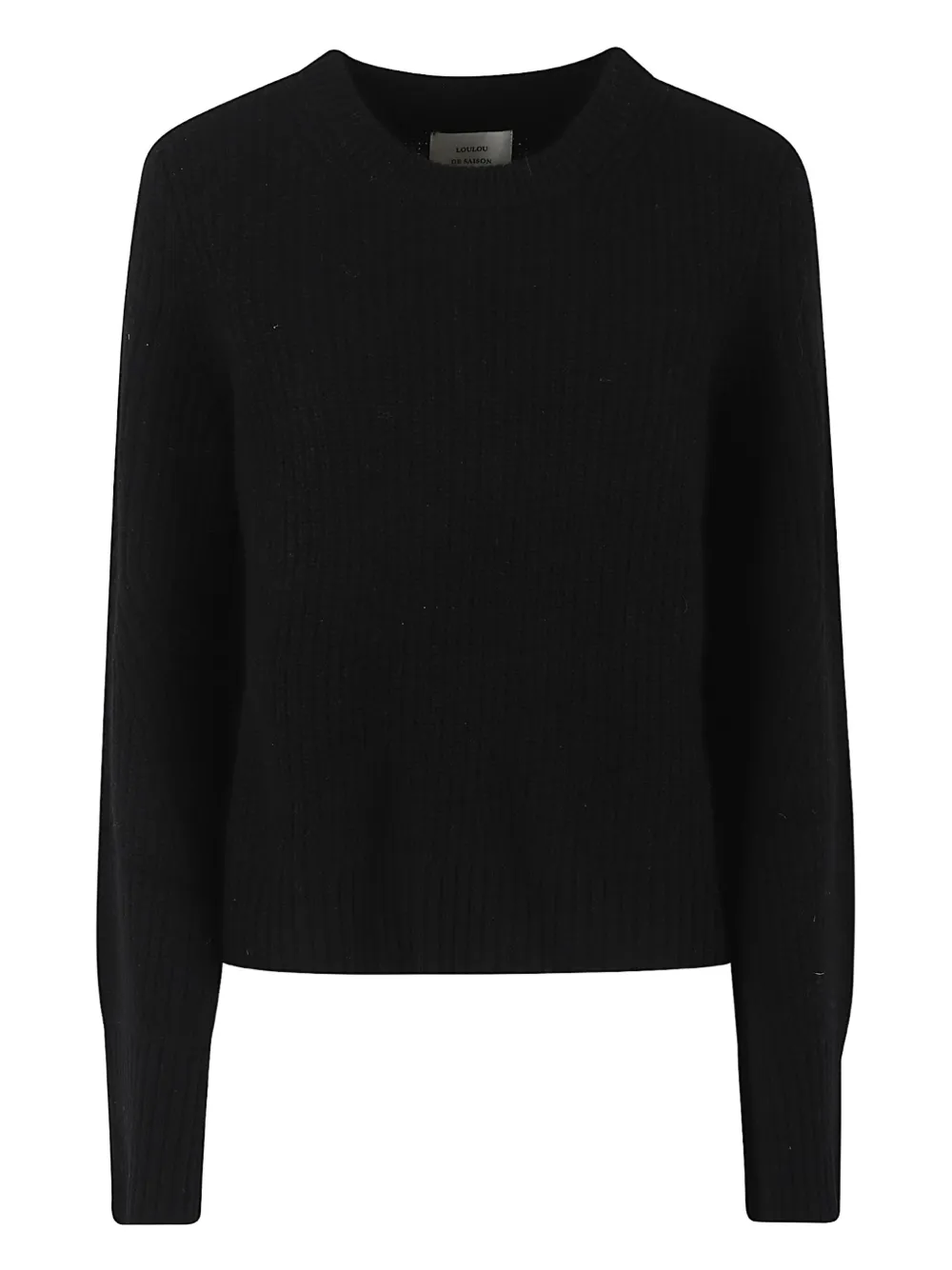 Loulou Studio Ribbed Cashmere Sweater In Black